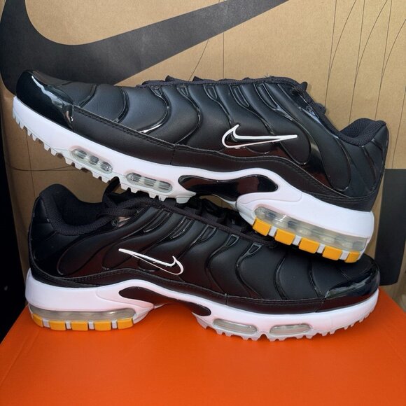 NEW Nike Air Max Plus G \'Black Leather’ Golf FZ4150-001 Men\'s Size 10.5 main image 3